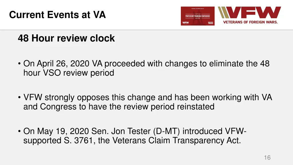 current events at va