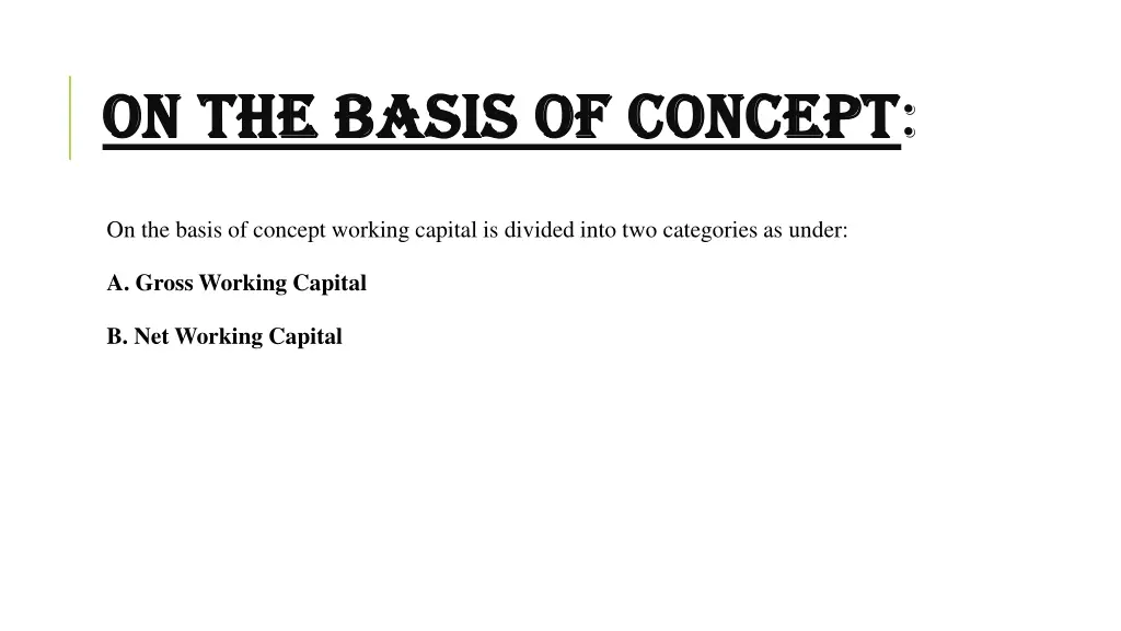 on the basis of concept on the basis of concept