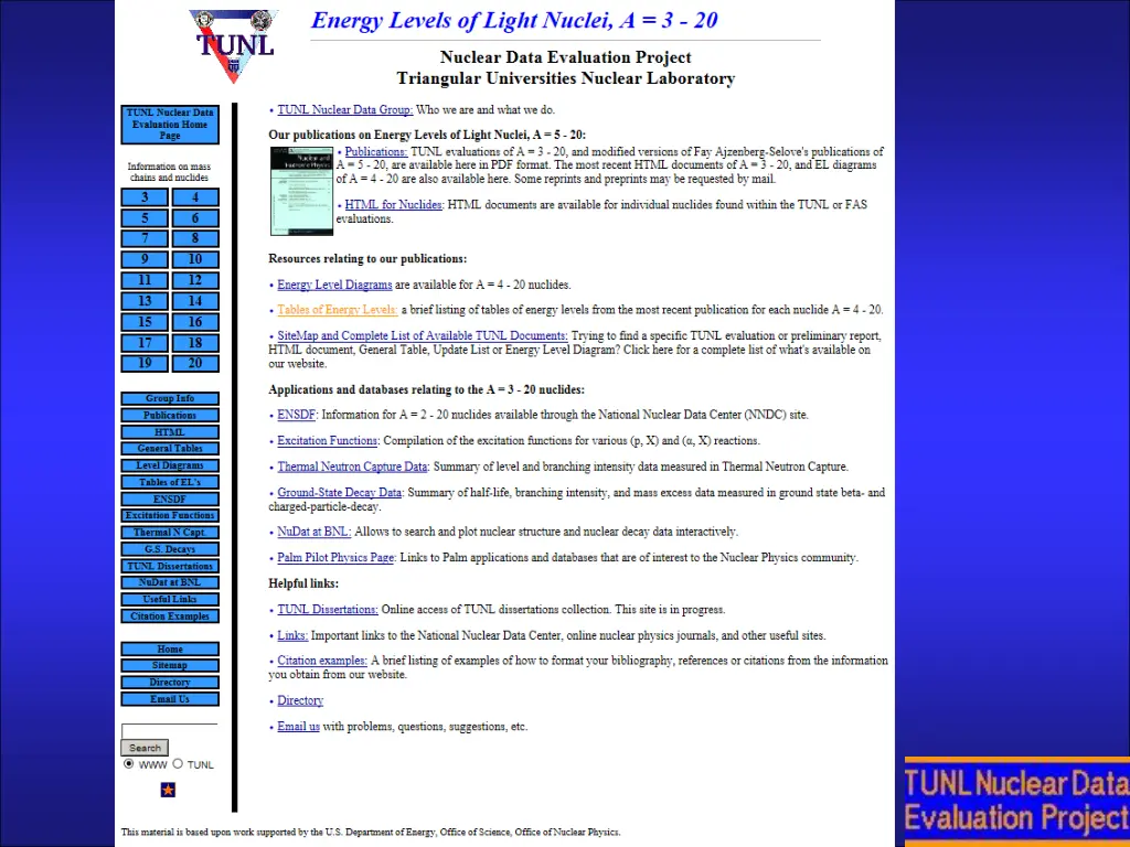 to nuclear data evaluation project