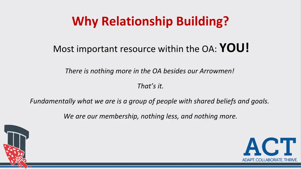 why relationship building