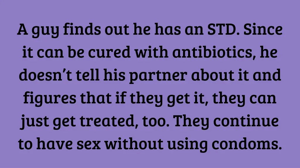 a guy finds out he has an std since