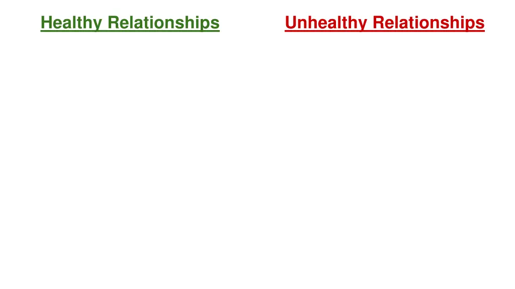 healthy relationships