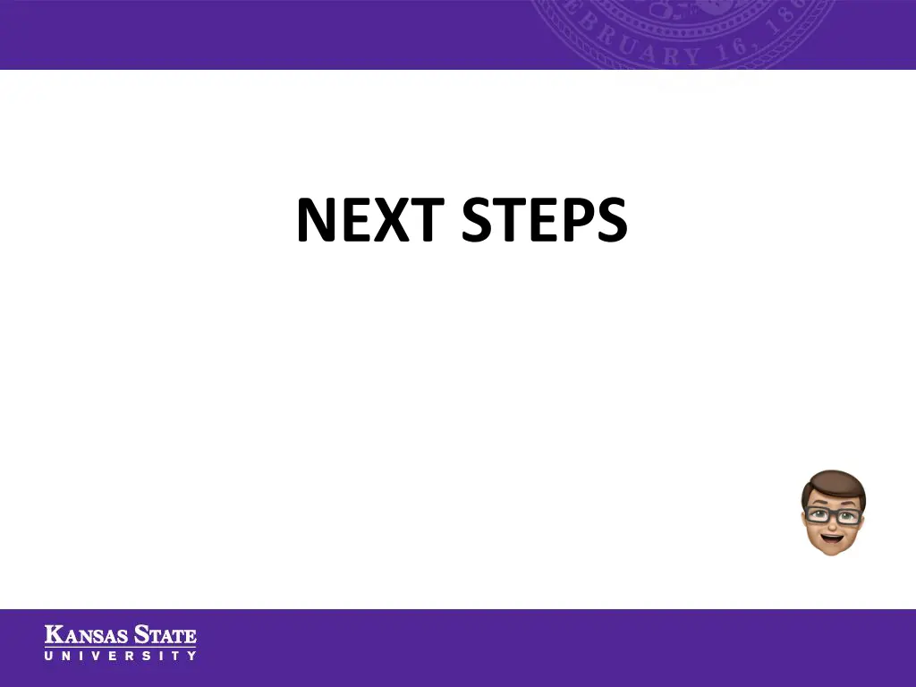 next steps