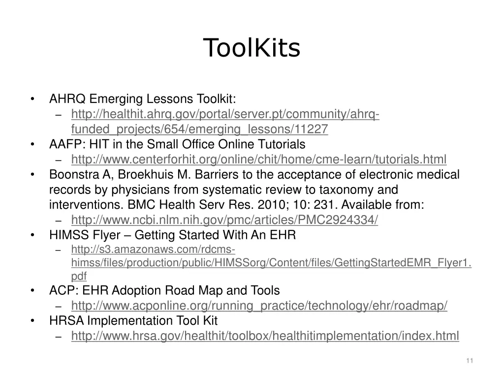 toolkits
