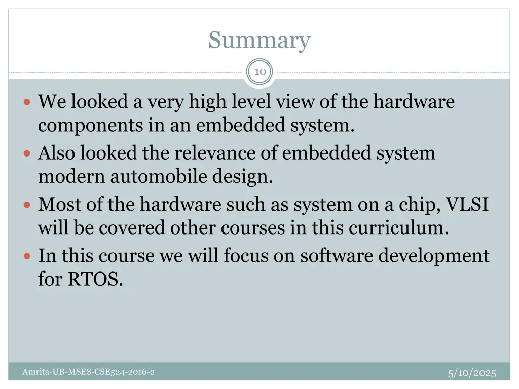 summary