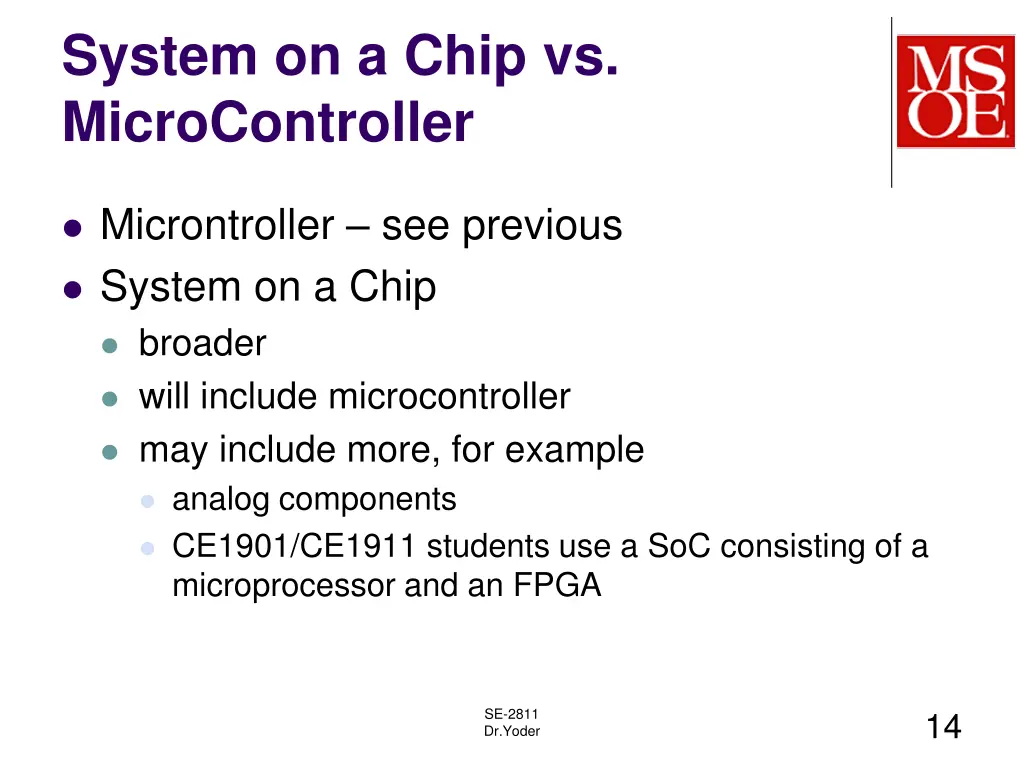 system on a chip vs microcontroller