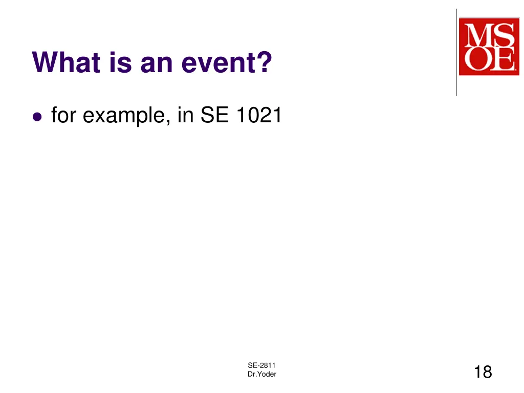 what is an event