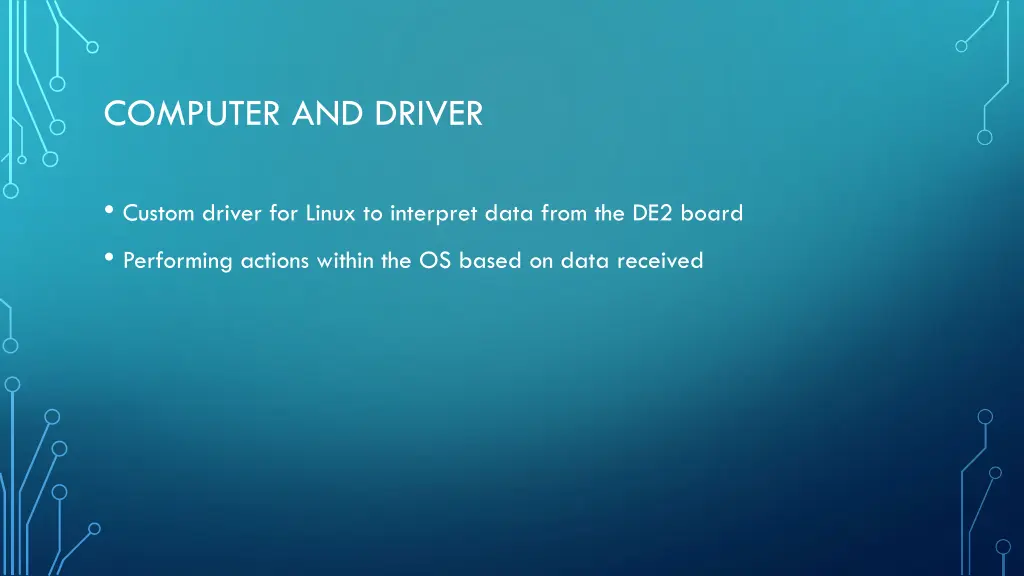 computer and driver