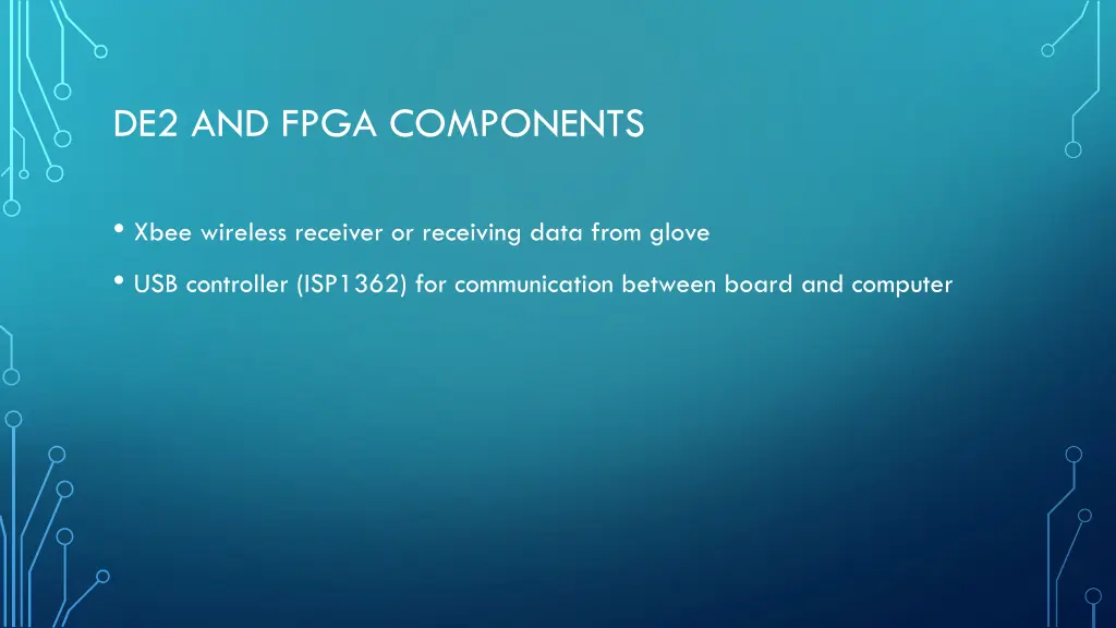de2 and fpga components