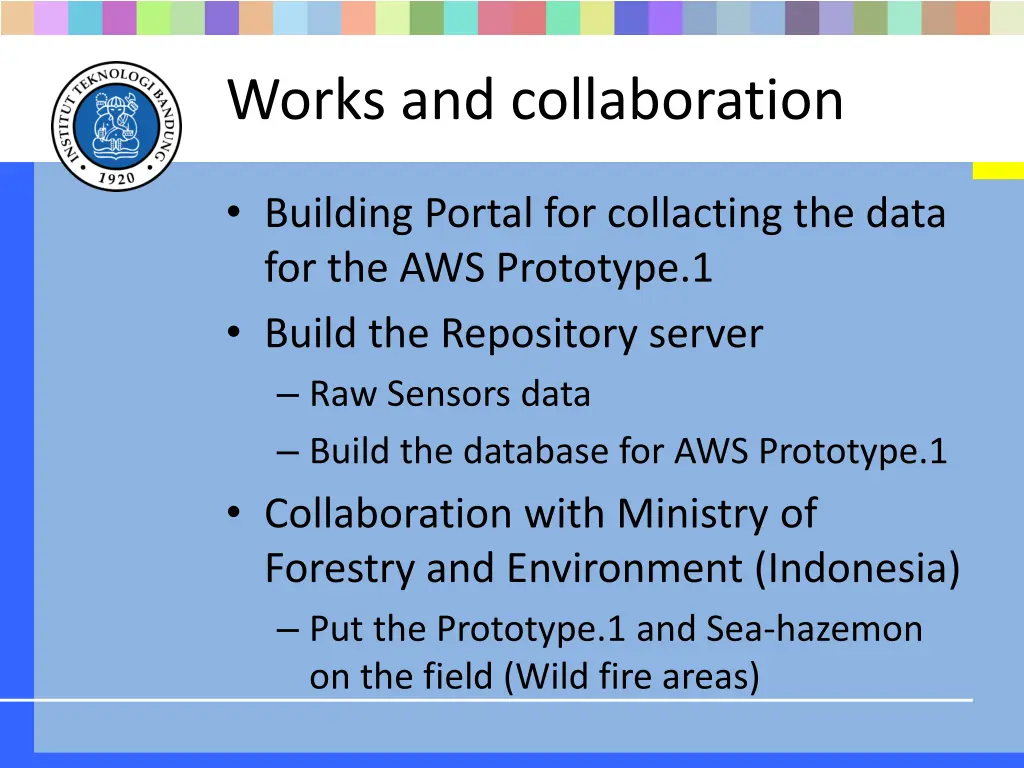 works and collaboration