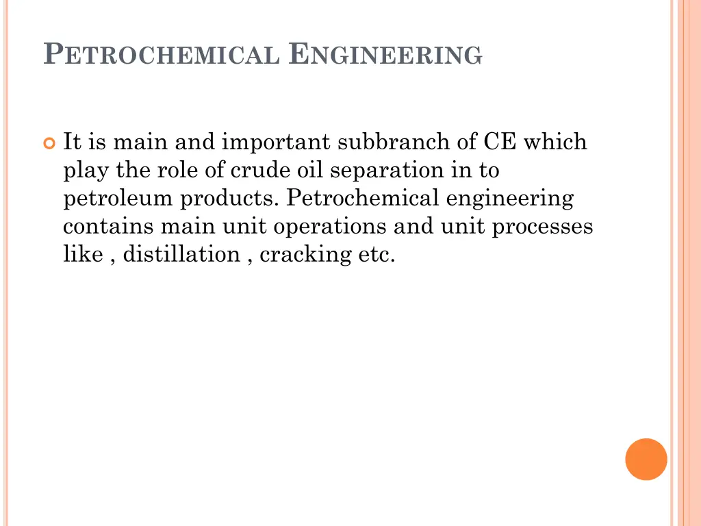 p etrochemical e ngineering