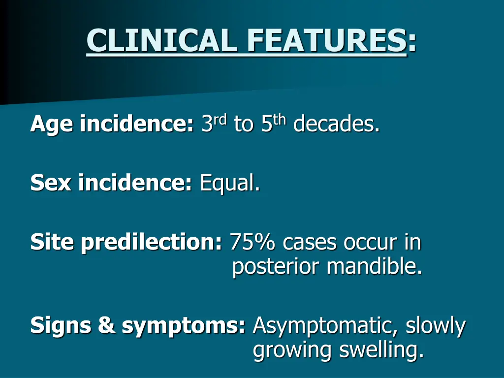 clinical features 1
