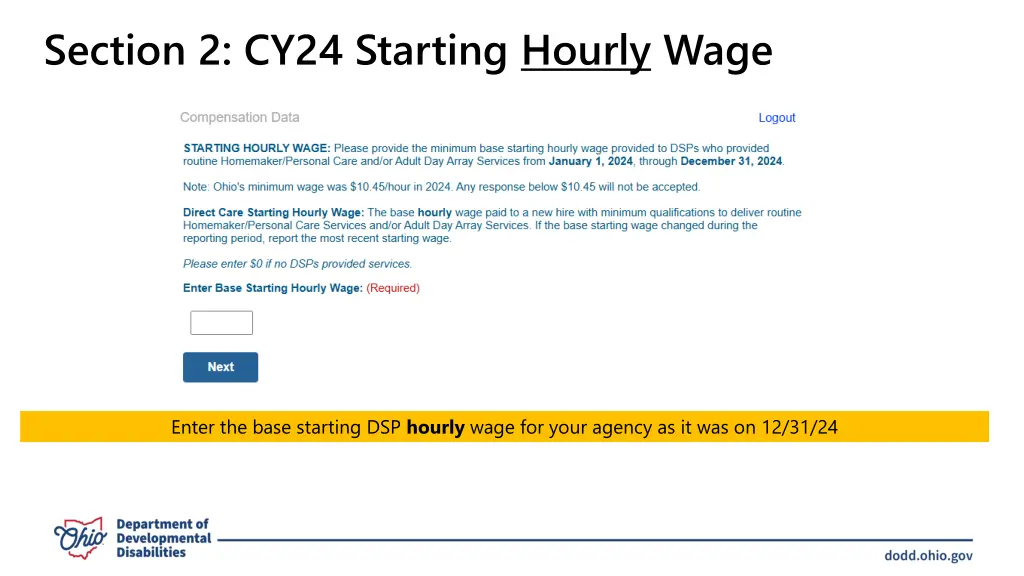 section 2 cy24 starting hourly wage
