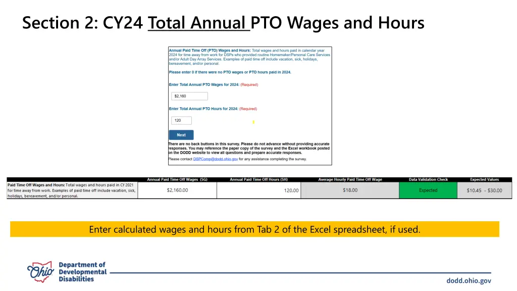section 2 cy24 total annual pto wages and hours