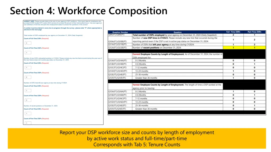 section 4 workforce composition