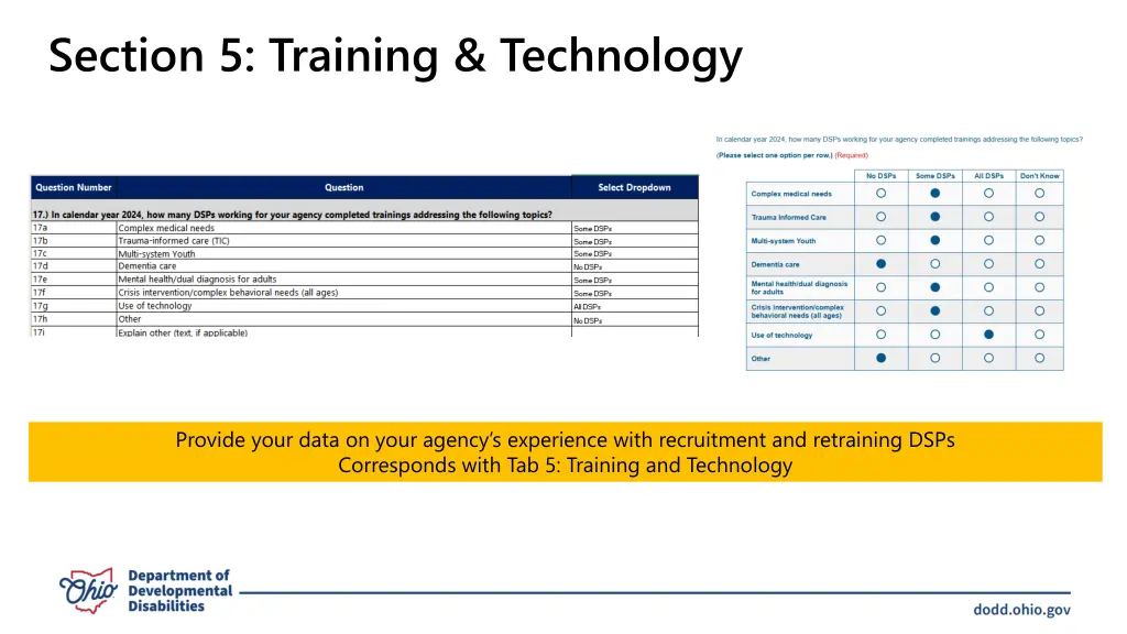 section 5 training technology