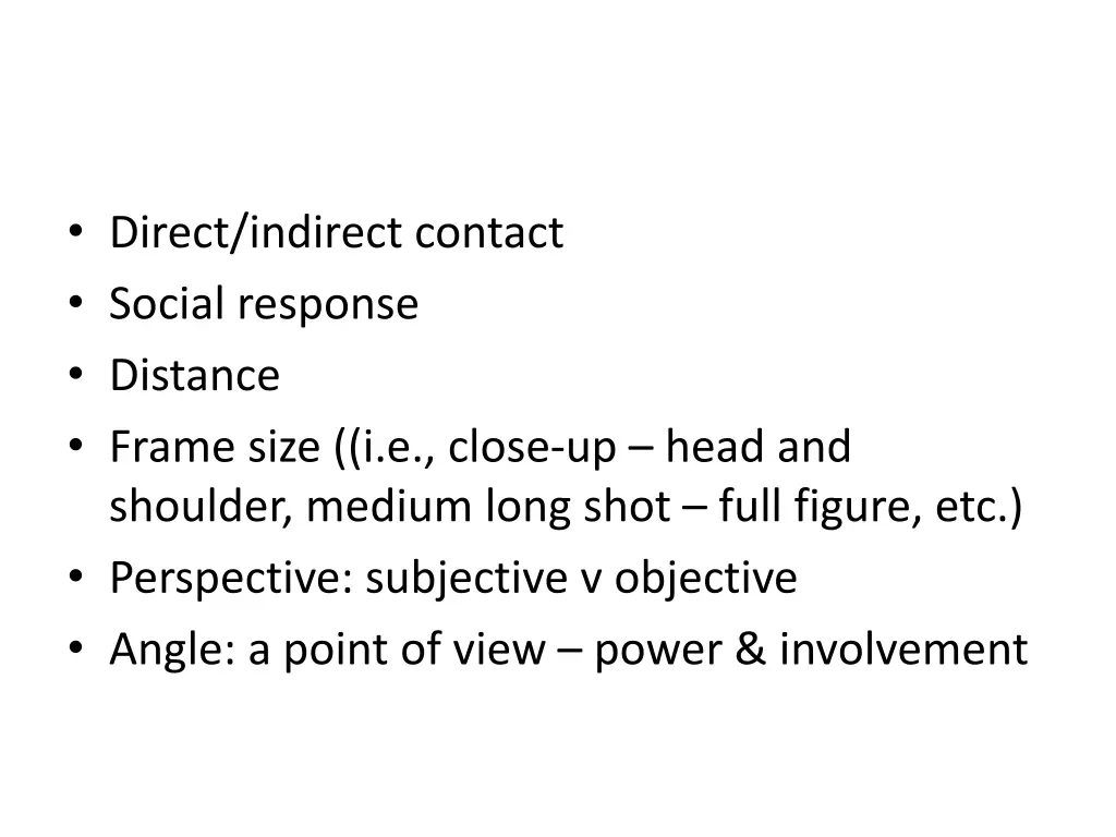 direct indirect contact social response distance
