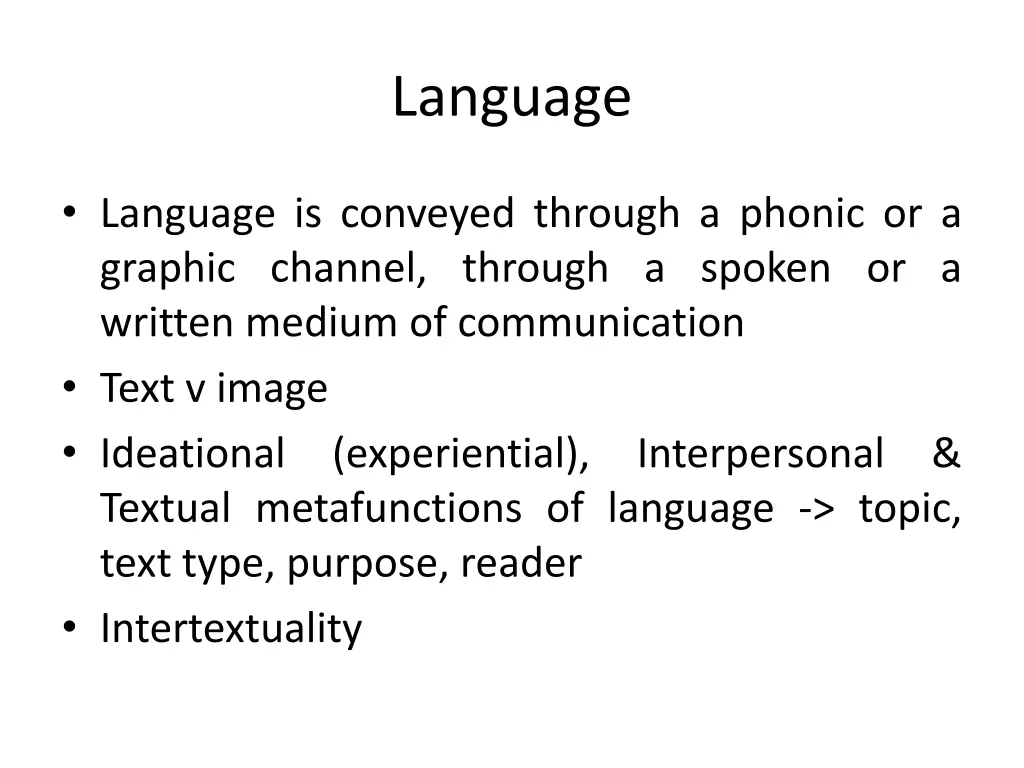 language