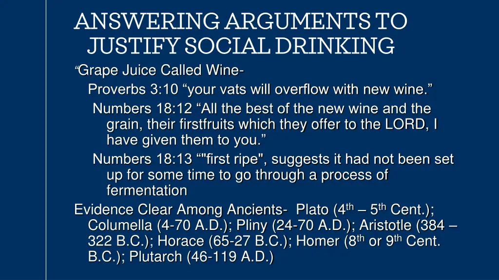 answering arguments to answering arguments 4