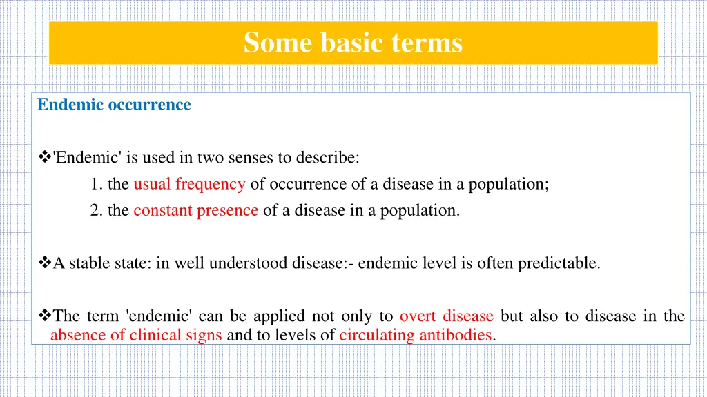 some basic terms