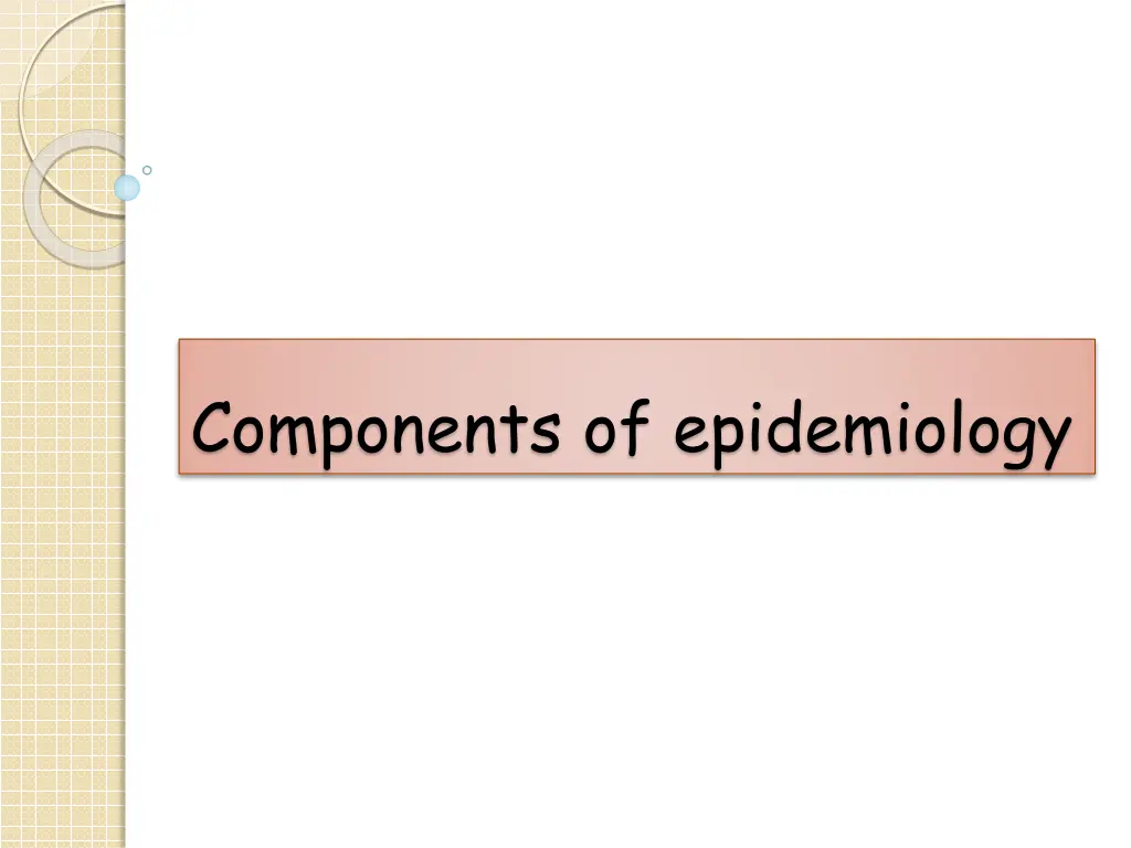 components of epidemiology