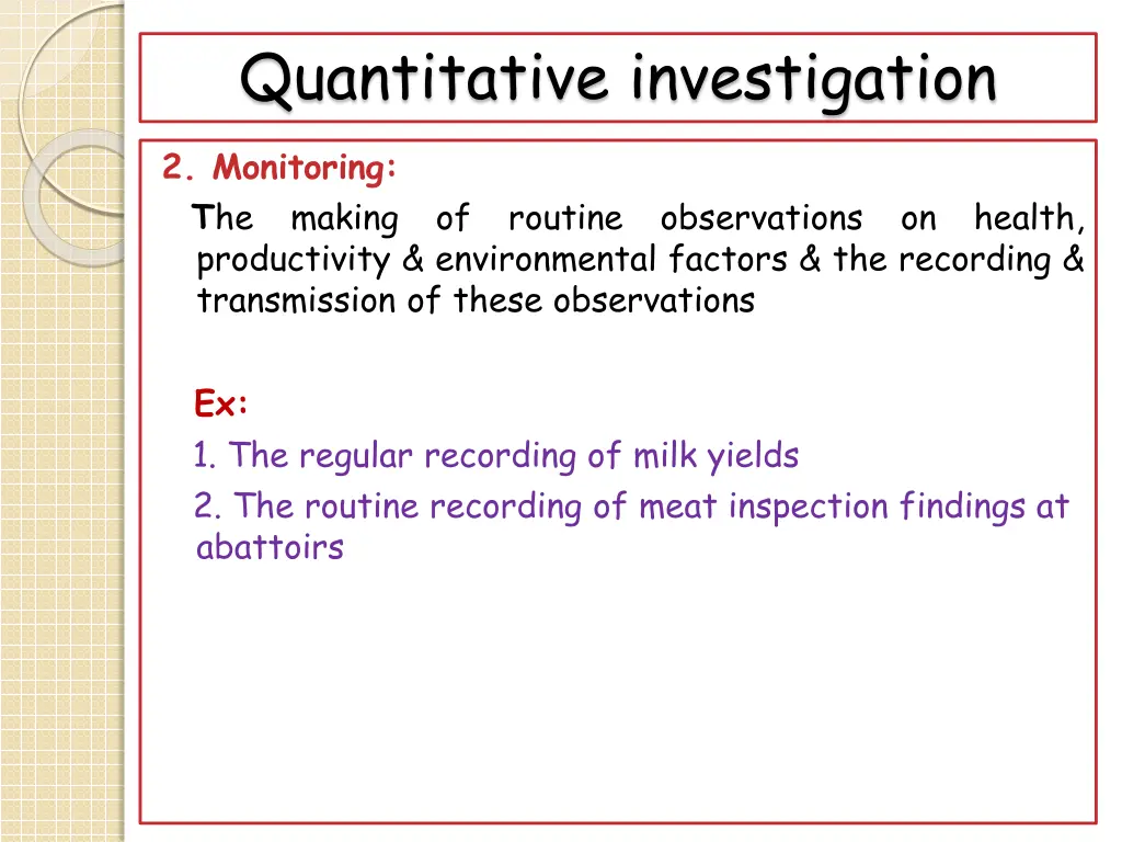 quantitative investigation 2