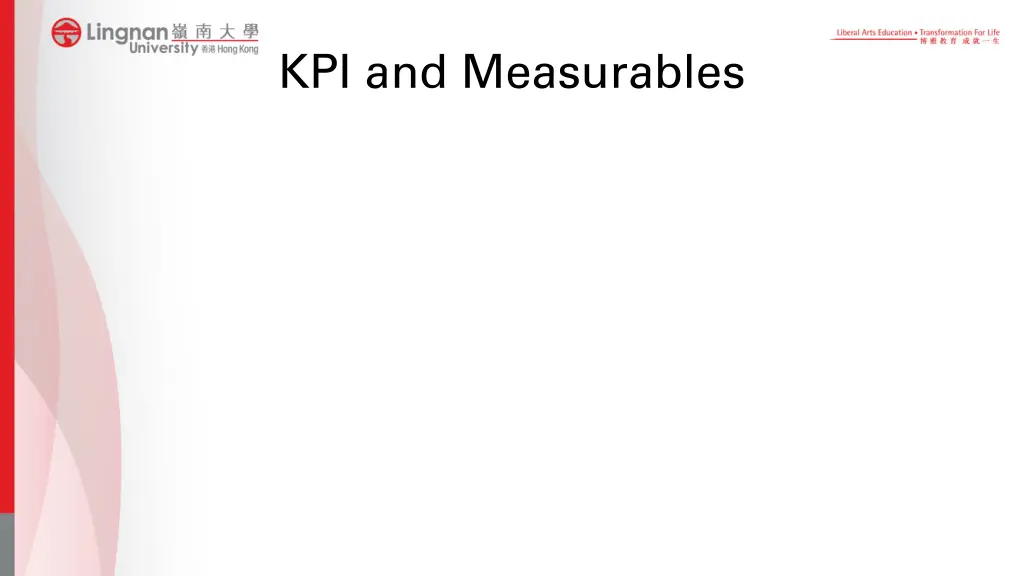 kpi and measurables