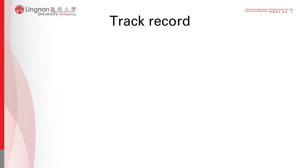 track record