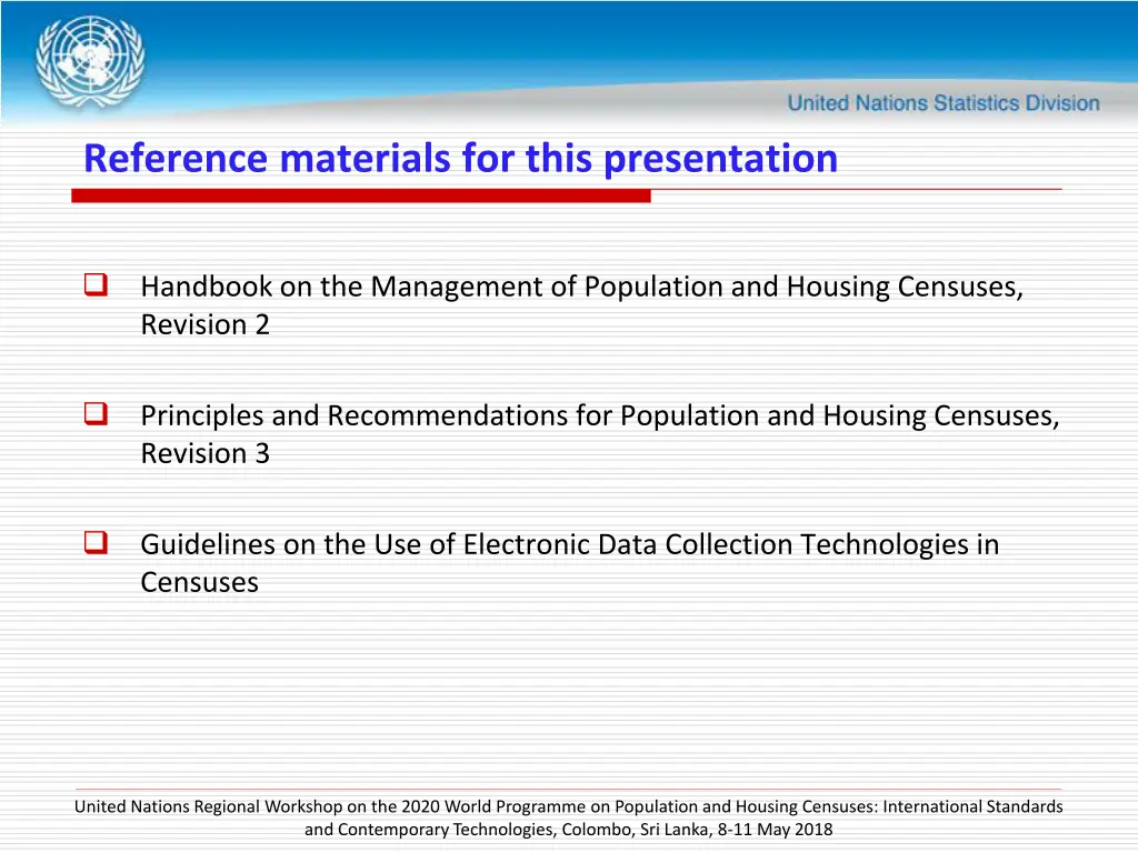 reference materials for this presentation