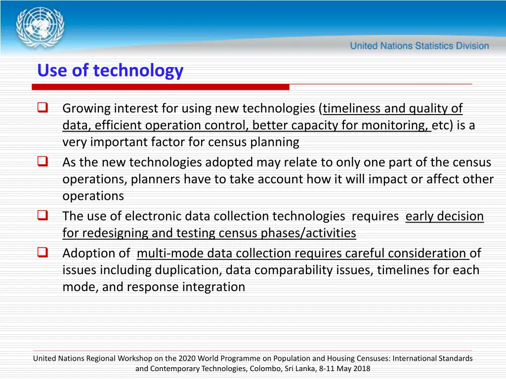 use of technology