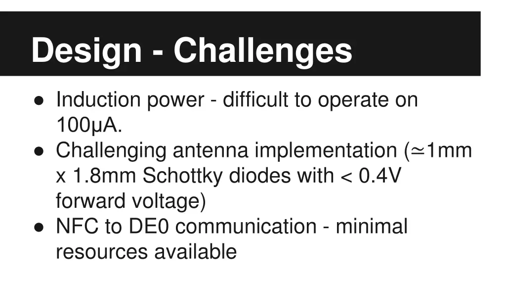design challenges