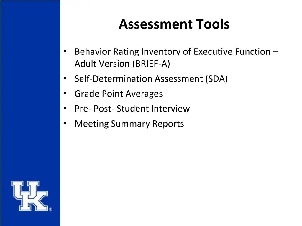 assessment tools