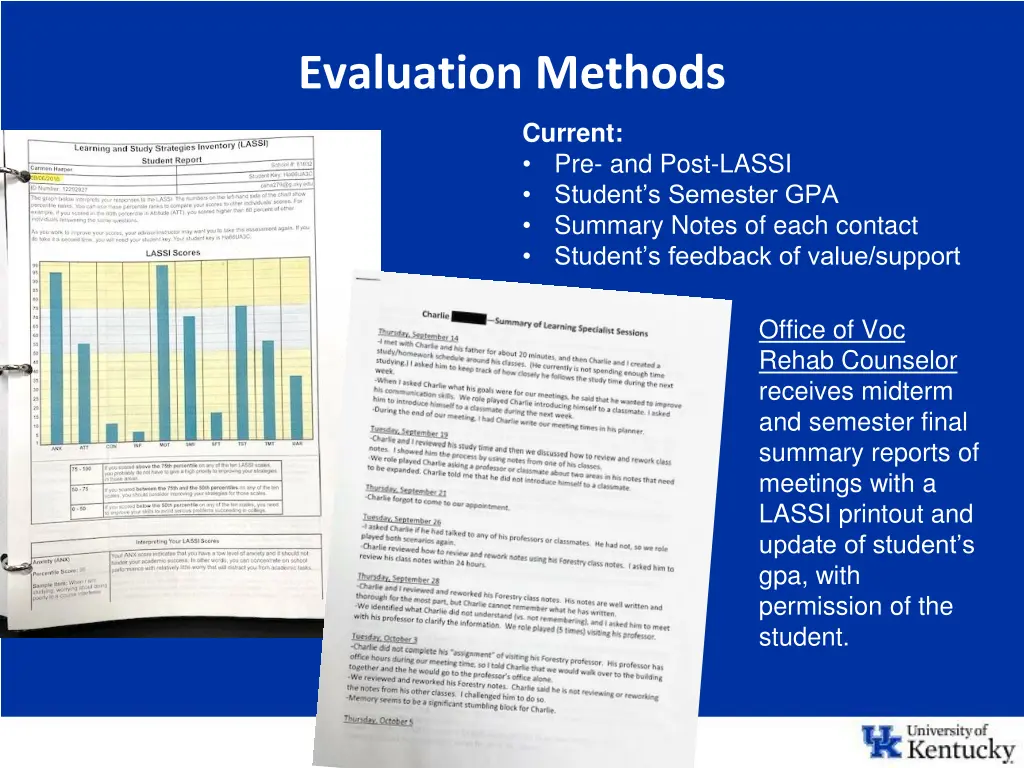 evaluation methods