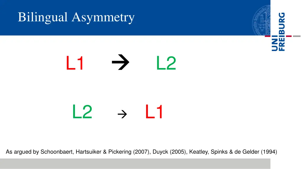 bilingual asymmetry