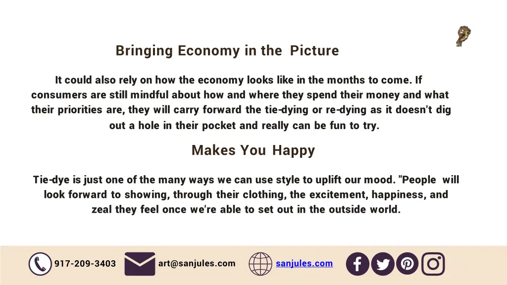 bringing economy in the picture