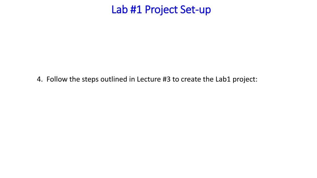 lab 1 project set lab 1 project set up 3