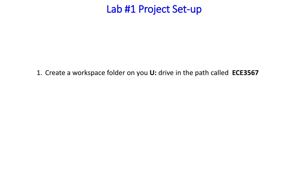 lab 1 project set lab 1 project set up