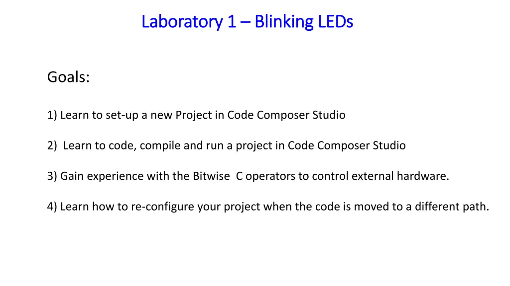 laboratory 1 laboratory 1 blinking leds