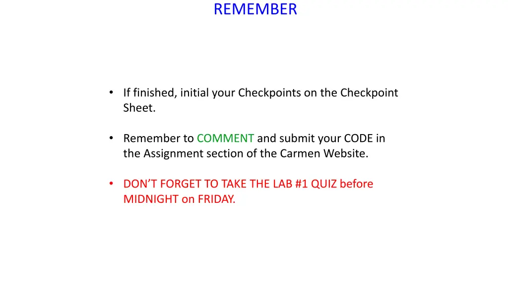 remember