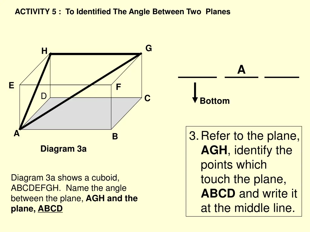 activity 5 to identified the angle between 2