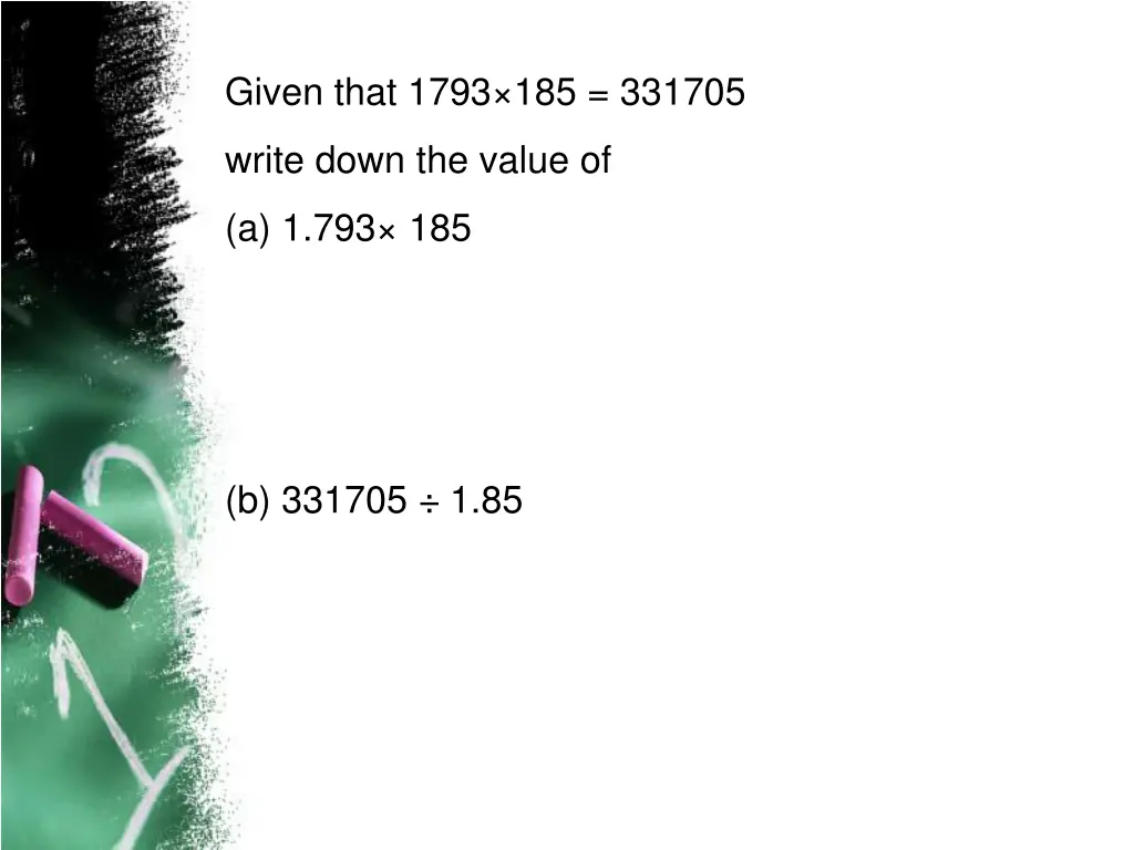 given that 1793 185 331705