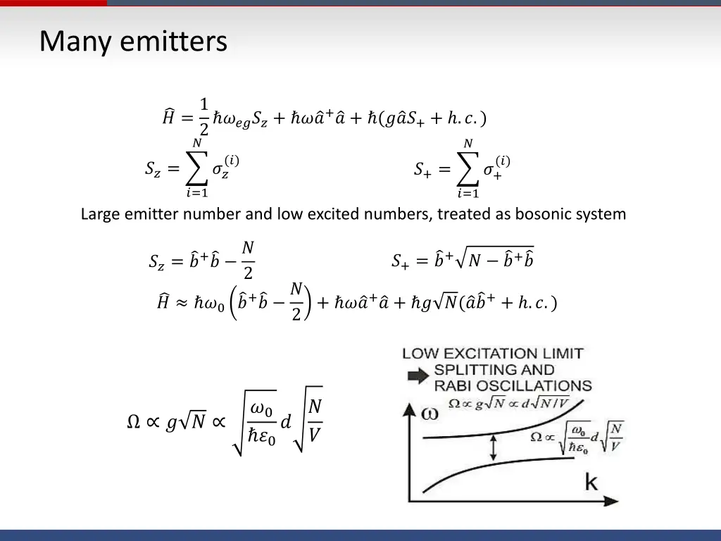 many emitters