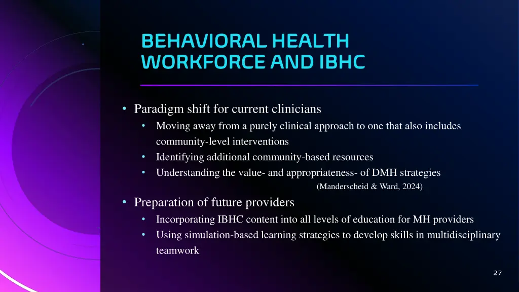 behavioral health behavioral health workforce