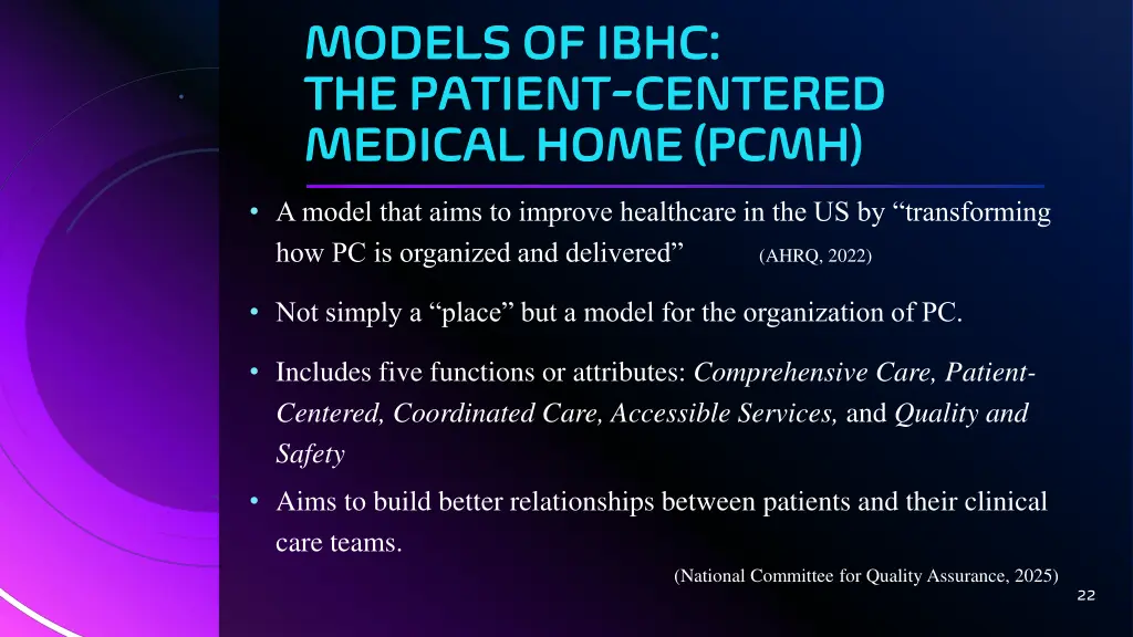 models of ibhc models of ibhc the patient
