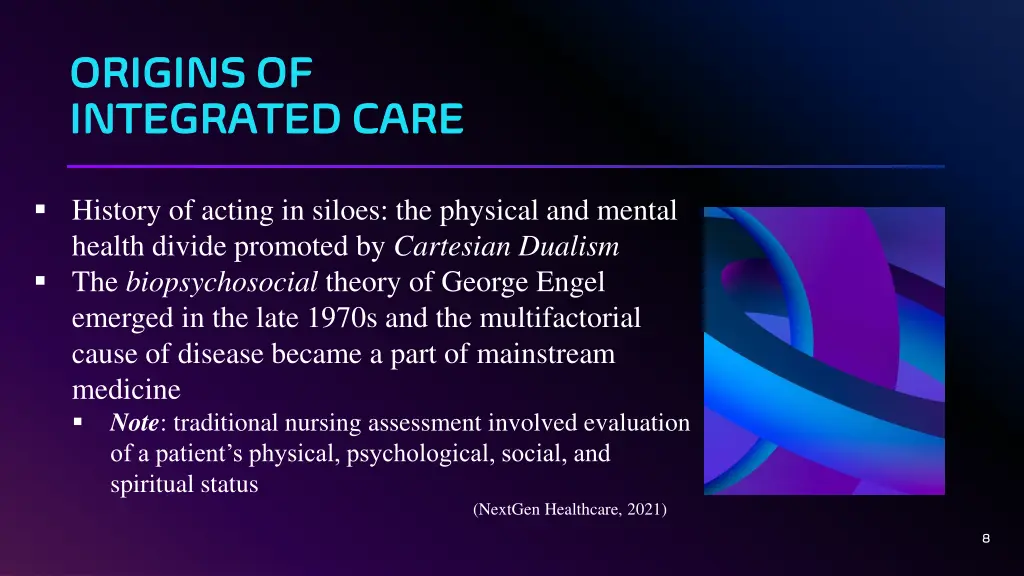 origins of origins of integrated care integrated