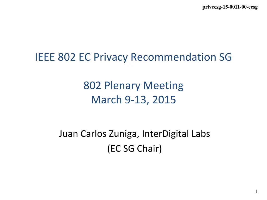 privecsg 15 0011 00 ecsg