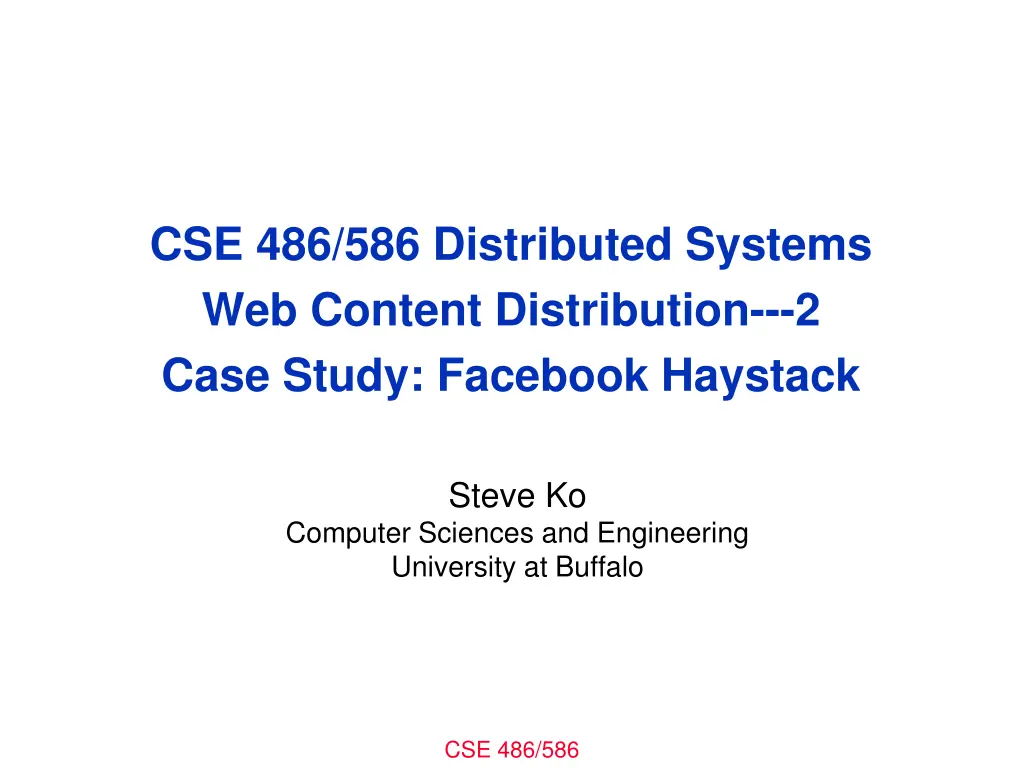 cse 486 586 distributed systems web content