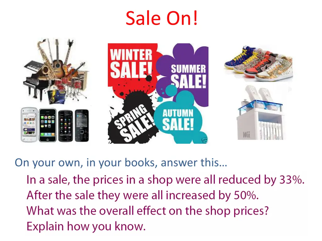 sale on