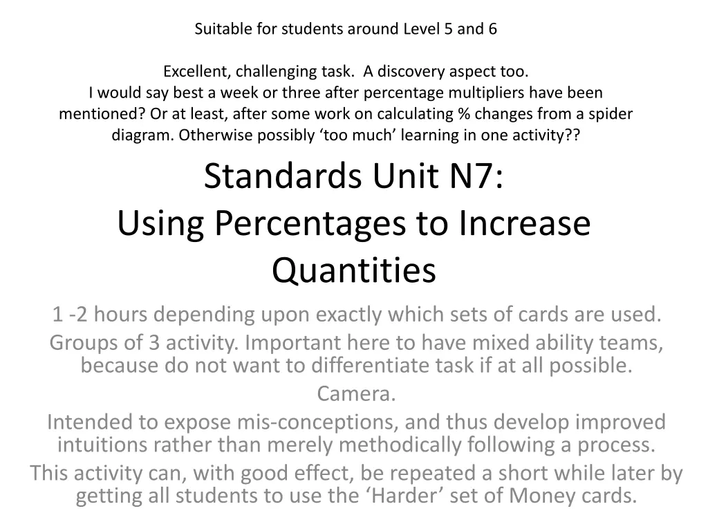suitable for students around level 5 and 6