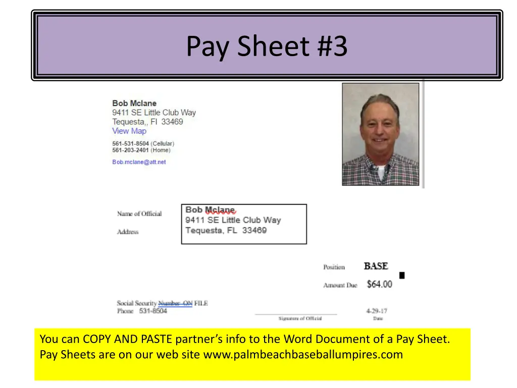 pay sheet 3